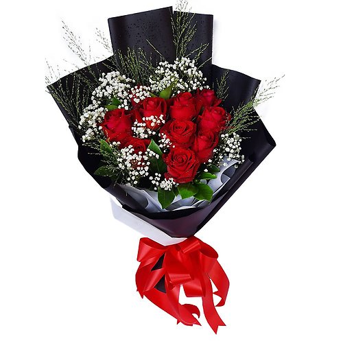 One Dozen Roses Bouquet