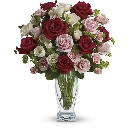 Cupid&#039;s Creation with Red Roses