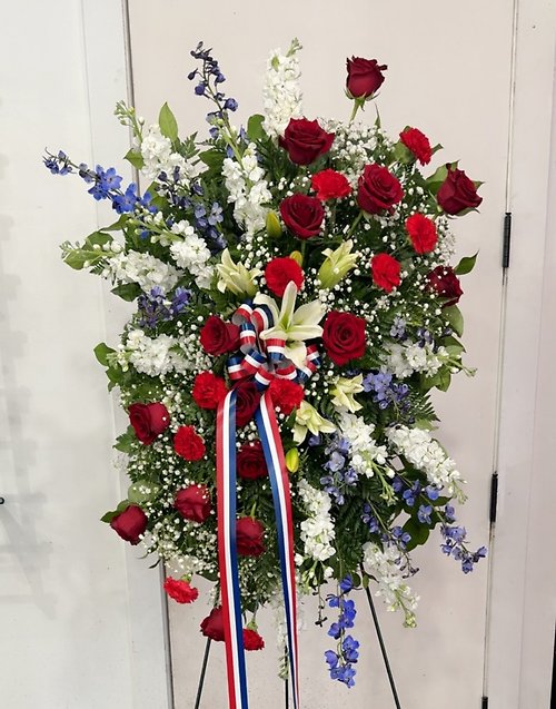 Patriotic Honor Standing Spray