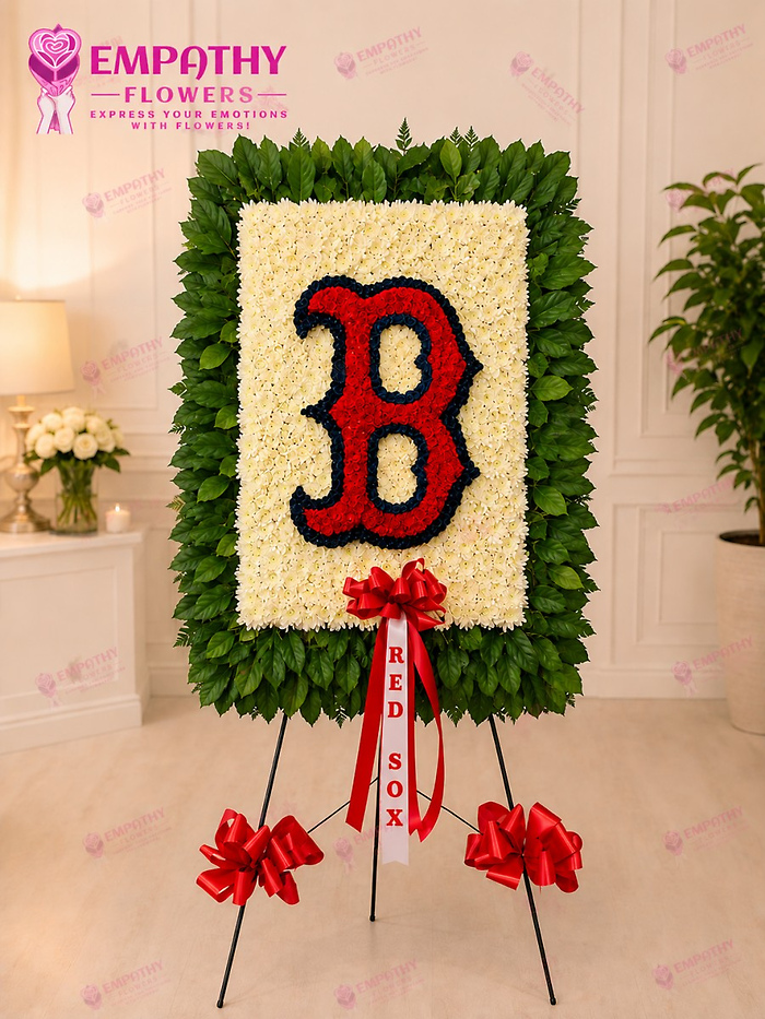 Boston Red Sox Floral Letter Tribute