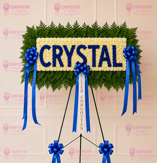 Custom Name Funeral Flower Board - Personalized Memorial Tribute