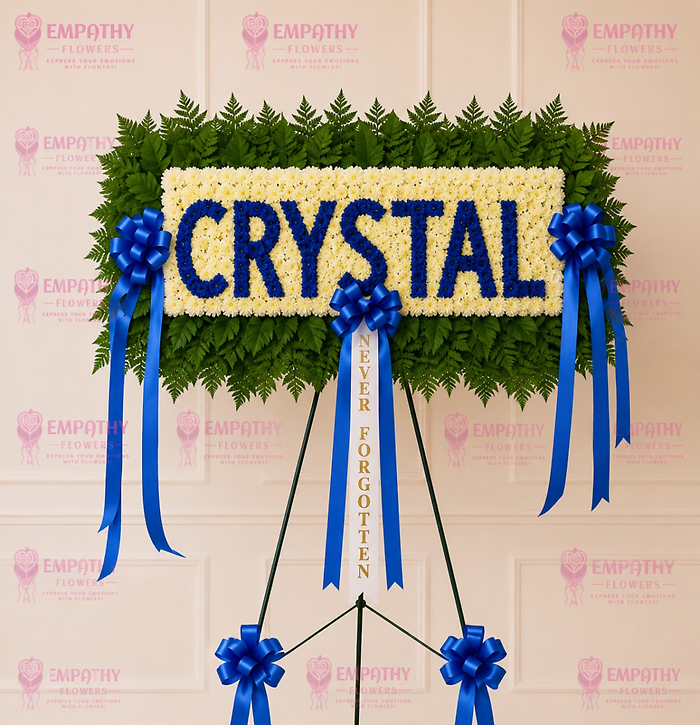 Custom Name Funeral Flower Board - Personalized Memorial Tribute