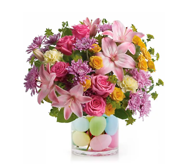 Eggcellent Pastel Bouquet Ã¢?? Easter Flower Arrangement with De