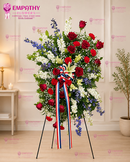 Patriotic Honor Standing Spray