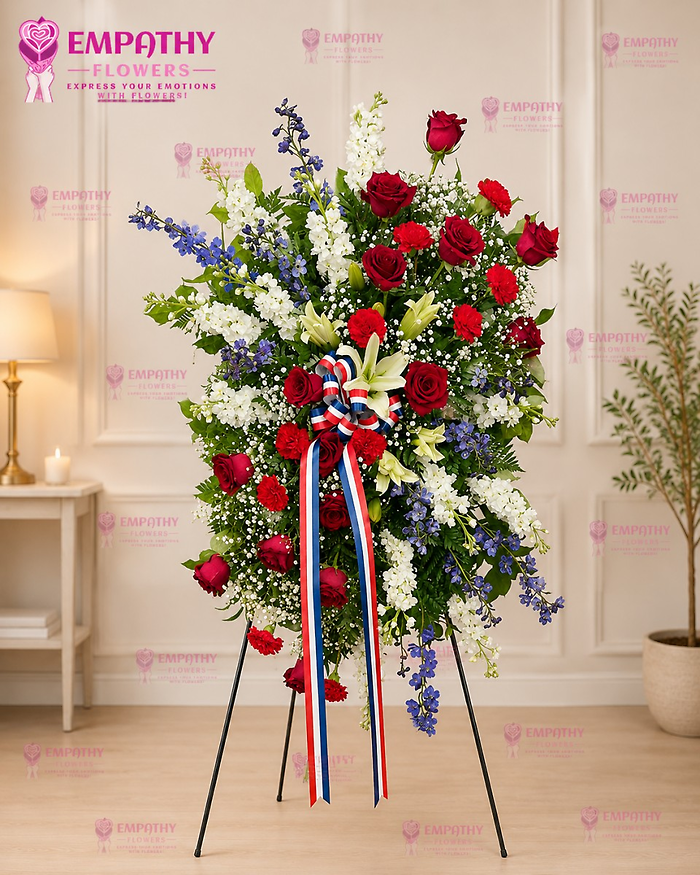 Patriotic Honor Standing Spray