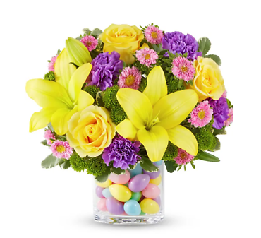 Easter Egg-Citement - Spring Bouquet with Decorative Eggs