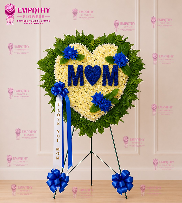 I Love You Mom Heart Spray