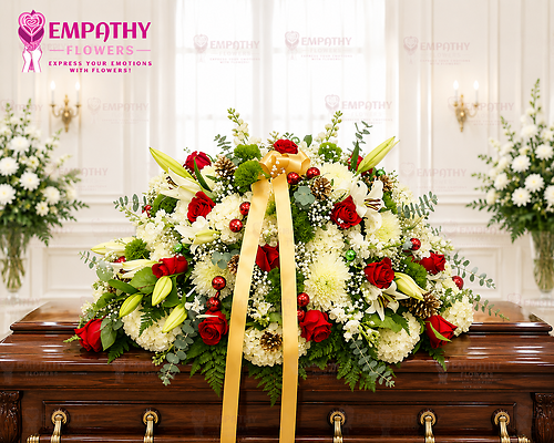 Christmas Remembrance Casket Spray