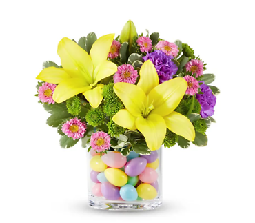 Easter Egg-Citement - Spring Bouquet with Decorative Eggs