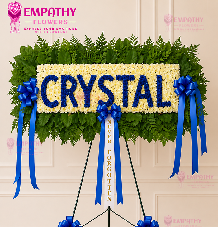 Custom Name Funeral Flower Board – Personalized Memorial Tribute