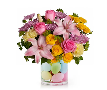 Eggcellent Pastel Bouquet Ã¢?? Easter Flower Arrangement with De