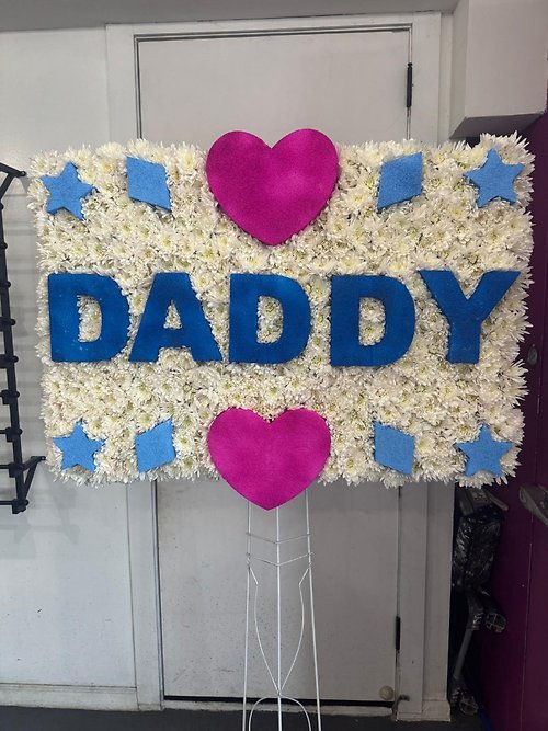 Daddy Custom Funeral Flower Board