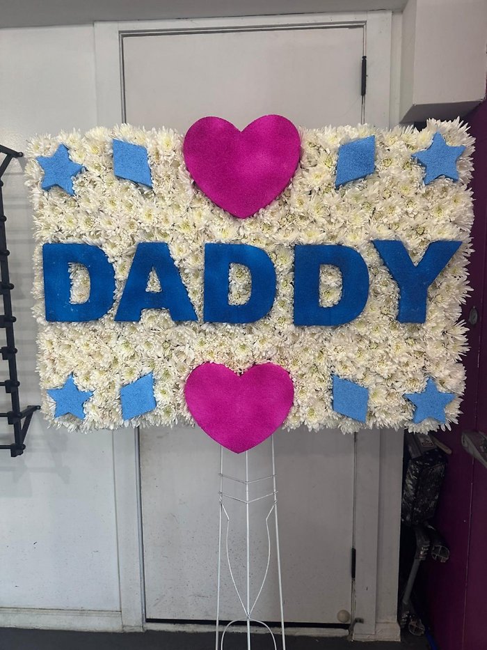 Daddy Custom Funeral Flower Board