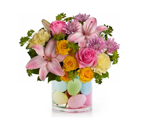 Eggcellent Pastel Bouquet Ã¢?? Easter Flower Arrangement with De