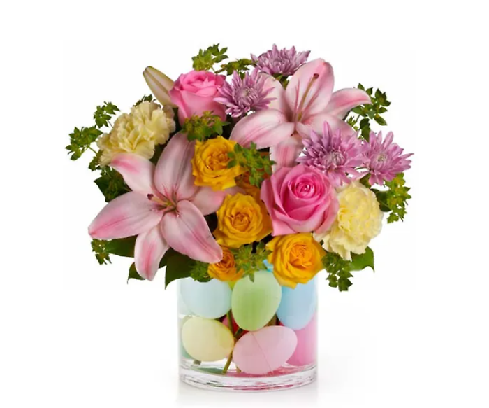 Eggcellent Pastel Bouquet Ã¢?? Easter Flower Arrangement with De