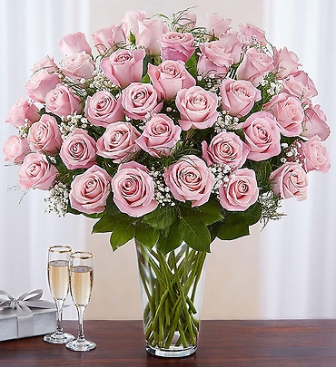 Ultimate Elegance &trade; Premium Long Stem Pink Roses