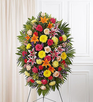 Sympathy Standing Spray - Bright