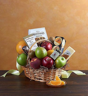 Deluxe Fruit &amp; Gourmet Basket